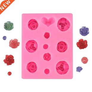 Candy Mold Non Cake stick Shaped Molds Heart Silicone Flower