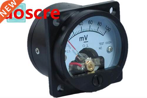 1PCS SO-45 DC 100mV Round Moving Coil Meters Panel Meters vo