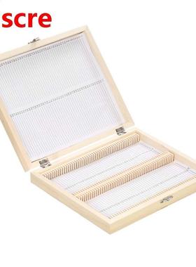 100-Places Wooden Slide Storage Box with Nubered Slots Cont
