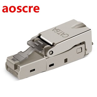 2Pcs Cat6A Shielding Crystal Head Rj45 Connector Metal Modul