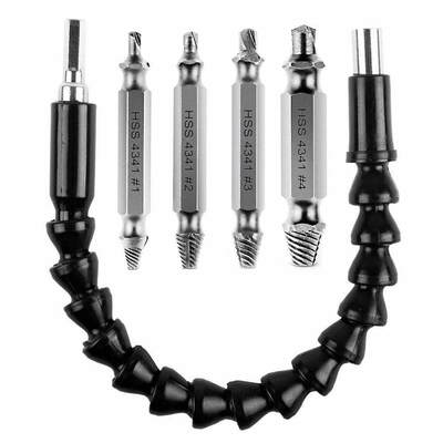 Stripped Screw Extractor Set Damaged Screw Remover, Made Fro