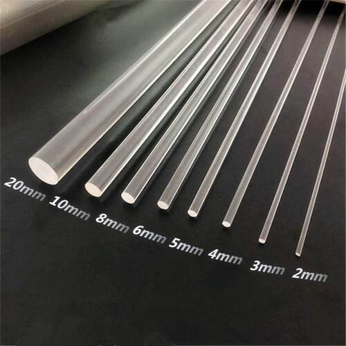 10 PCS acrylic high transparent organic glass rod multi size