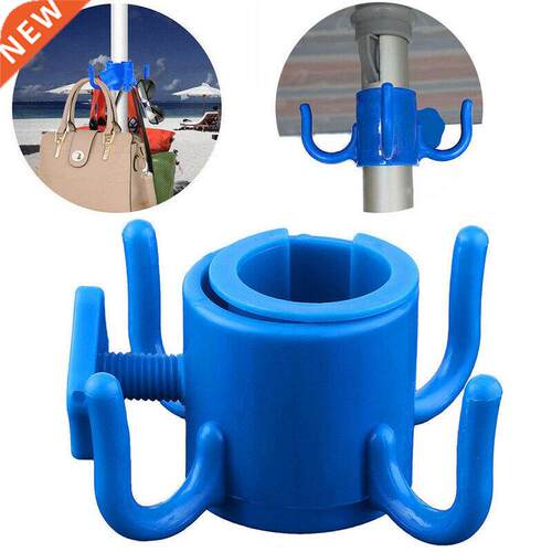 Plastc 4-prongs Beach Umbrella Hangng Hook For Towel Camer