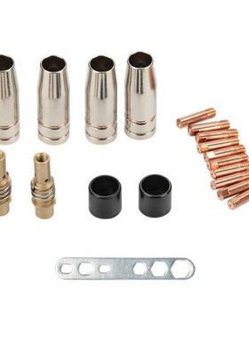 19Pcs Nozzle Contact Tips Holder For Mig Welder Torch Contac