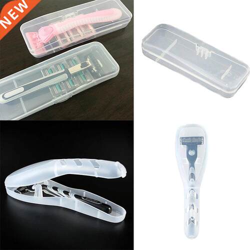 Men's Shaver Storage Box Transparent Plastic Razor B