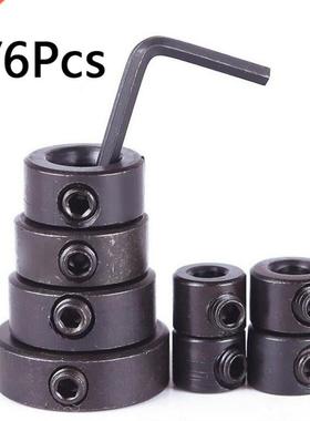 4/6pcs 3-16 Woodworking Drill Locator Bit Depth Stop Colla