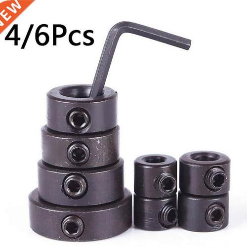 4/6pcs 3-16 Woodworking Drill Locator Bit Depth Stop Colla