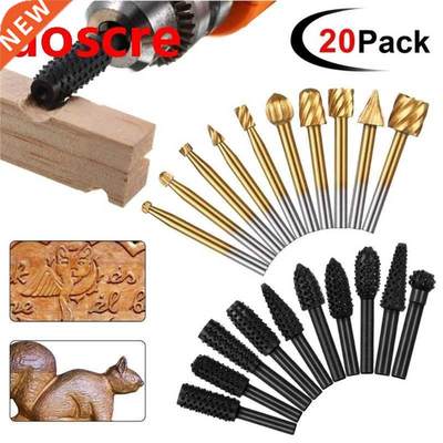 Woodworking Polishing Head Set 10Pcs 1/8 Inch Shank Router B