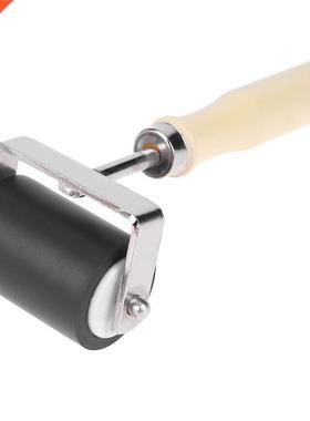 5cm Rolling Tool Rubber Roller Brayer with Wood Handle Heavy