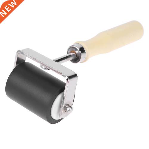5cm Rolling Tool Rubber Roller Brayer with Wood Handle Heavy