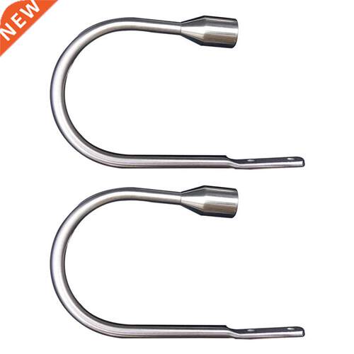 Set of 2 U-Shaped Metal Wall Tie-Backs for Wide or Thick Cur