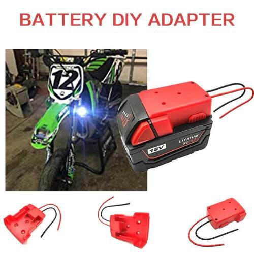 Battery Adapter For Milwaukee M18 Li-Ion Battery Power Conne