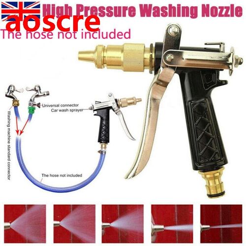 Portable High-pressure Metal Water Gun adjustable Water Spra