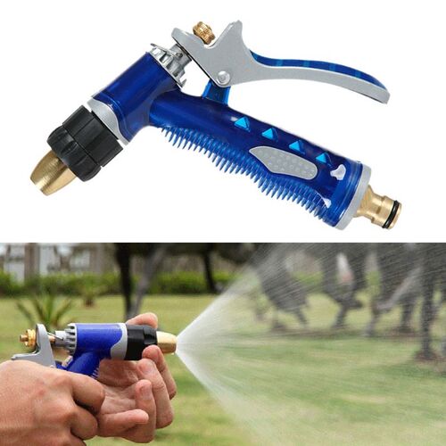 High Pressure Garden Water Hose Spray Adjustable Brass Nozzl