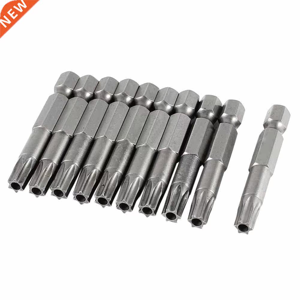 5.3mm T30 Head 50mm Security Torx Insert Bits 10 Pcs