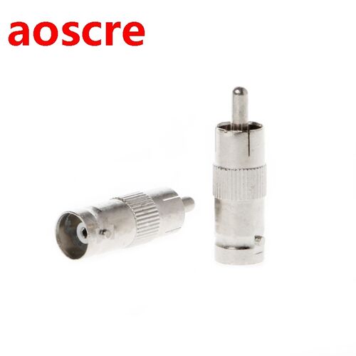 10 Pcs BNC Female Jack to RCA Male Plug Coax Cable Adapters