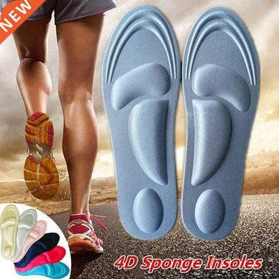 2pcs Sponge Insoles Men Women Pain Relief Soft 4D Memory Foa