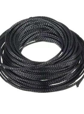 Expandable Black PET Braided Cable Protection Sleeve Mayitr