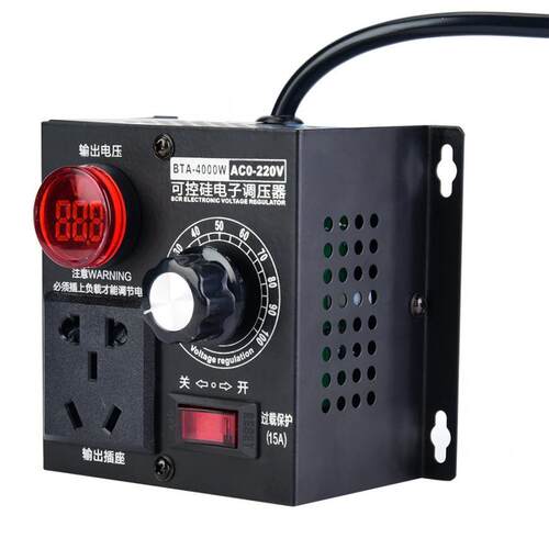 EU Plug 4000W SCR Voltage Regulator Temperature Motor AC 220