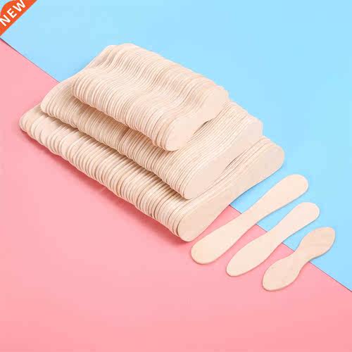 50PCS Ice Cream Spoon Hand Crafts DIY Ice Cream Popsicle Woo