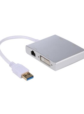 4 in 1 USB 3.0 to 4K HDMI VGA DVI RJ45 Hub LAN Ethernet Netw