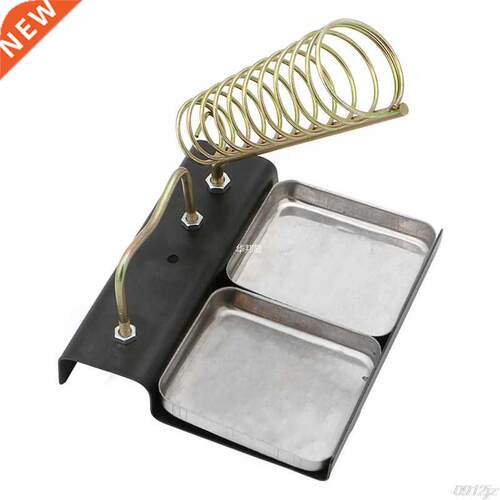 Double Metal Base Soldering Iron Gun Holder Stand Mount Supp