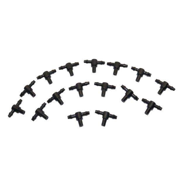 1000 pcs 4/7mm hose Barbed Three-way Tees Atomizing 6mm nozz
