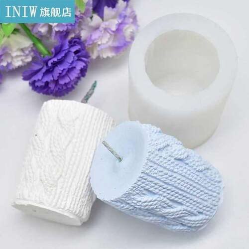 D Sweater Sleeve Shaped Candle Mold Silicone Aroma DIY Cake