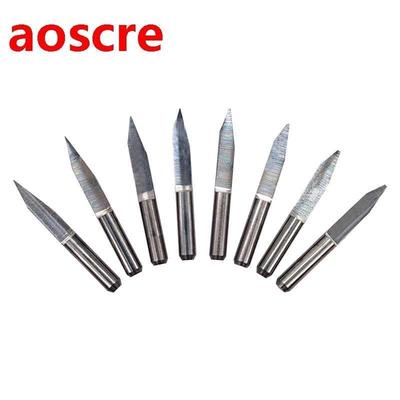 10PCS 10 15 20 25 Degrees .175 1/8 V Shap PCB Engraving Bit