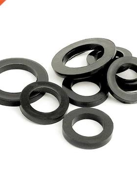8 Sizes Black Insulation Sealing Ring Rubber Flat Washer Gas