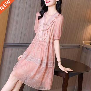 2022 French clothing women summer new female Dress