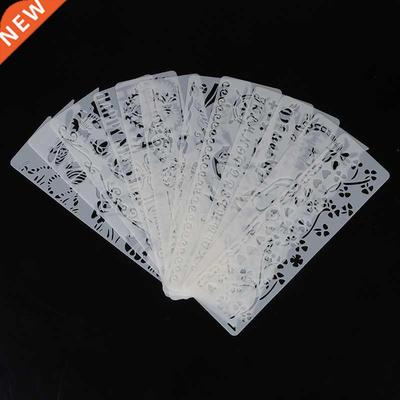 12Pcs  Stencils Painting Scrapbook Album Decorative Paper