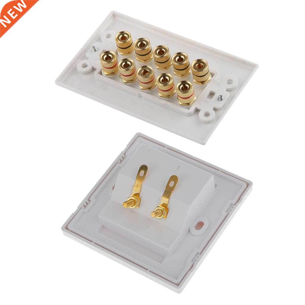 2Pieces Binding Post Banana Plug Audio Speaker Terminal Wall