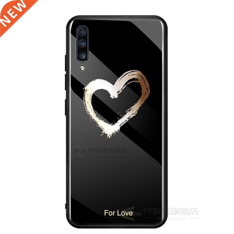 Painted Glass Case Samsung Galaxy A70 A30 A20 A10 A50 A7 20