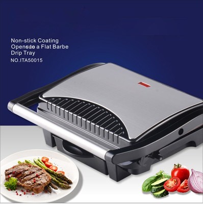 Electric Mini Sandwich Maker Grill Panini Non-Stick Pan Waff