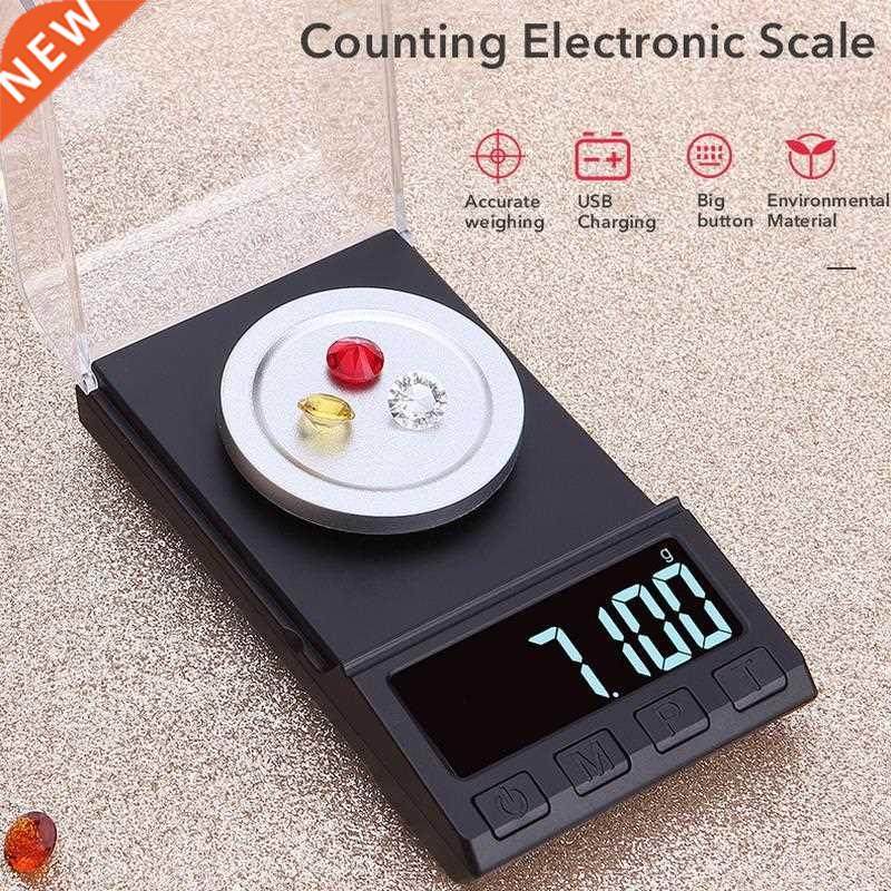 Portable Kitchen Scale 10/20/50/100g 0.001g High Precision D