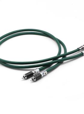 Pair Hight Quality X411 OCC Red Copper Interconnect Cable Wi