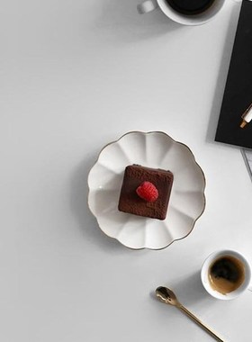 Plates Ceramic Phnom Penh White Cute Cake Plate Creative