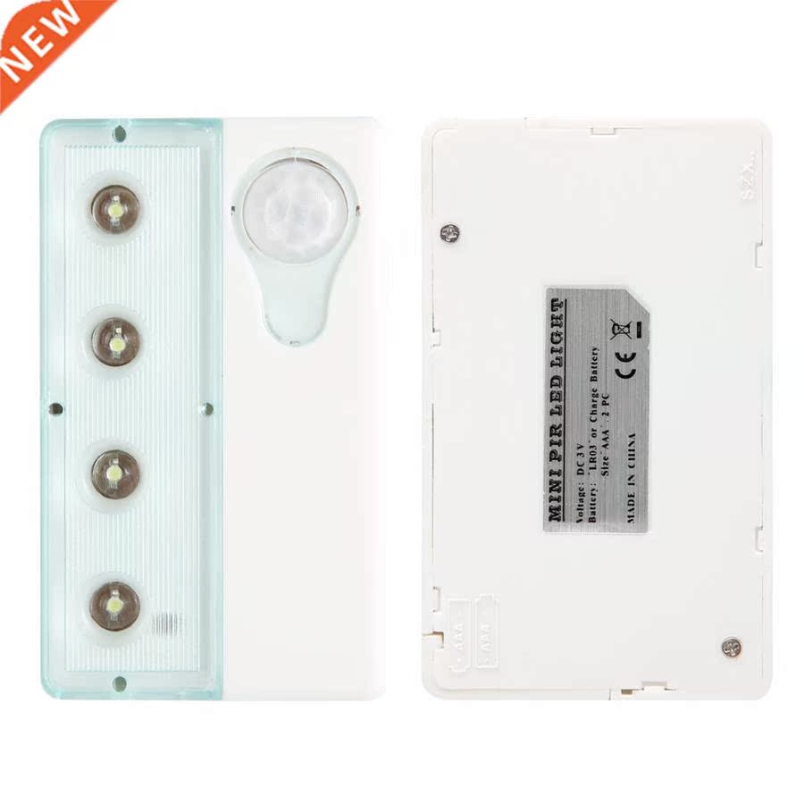 4 LED PIR Motion Sensor Infrared Induction Safety LED Corr