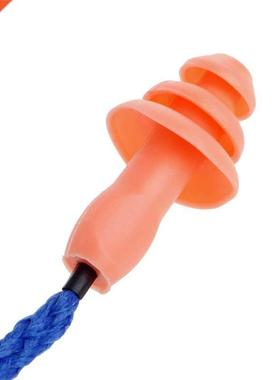 Soft Silicone Ear Plug Cotton String Hearing Protector Earpl