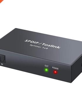Dgtal Optcal Audo 1X4 Spltter Dgtal SPDF Toslnk Opt