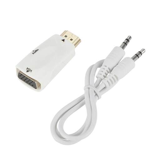 Male To Female HDMI-compatible To VGA Adapter HD 1080P Audio
