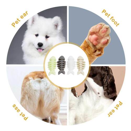 Shark Fin Bones Luminous Dog Chews Toy Material Silicone Eas