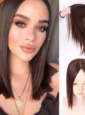 LANLAN Women Synthetic Clip In Hair Extensions 3 Clips In To