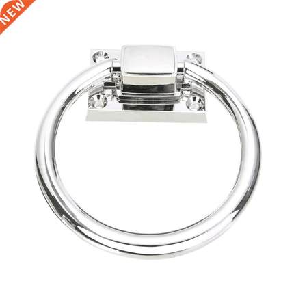 Door Pull Ring Shiny Silver Drop Cabinet Knob Pull Ring Wood
