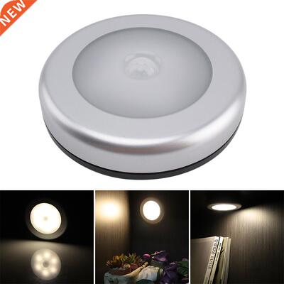 BORUiT PIR Motion Sensor 6 LED Night Lights Battery Mini Ca