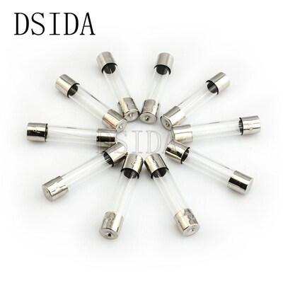 10pcs/lot Glass Tube Fuse 5*20mm 6*30mm 250V 0.5A 1A 2A 3A 3