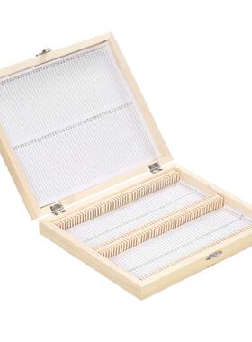 KKmoon 100-Places Wooden Slide Storage Box with Numbered Slo