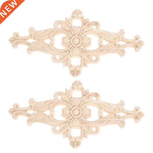 2Pcs Wood Figurines Onlay Wood Applique Wood Decal Decor Ant