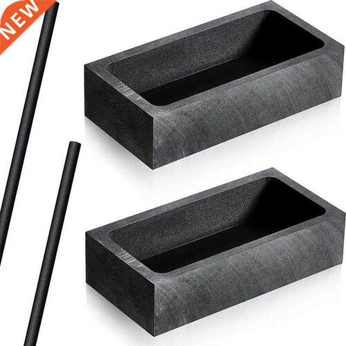 2 Pcs 1 Kg Graphite Casting Mold Crucible Mould and 2 Pcs Gr